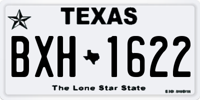 TX license plate BXH1622
