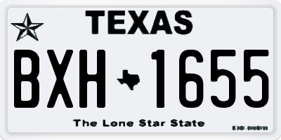 TX license plate BXH1655