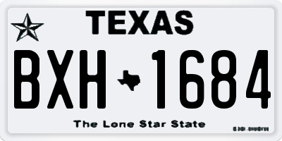 TX license plate BXH1684