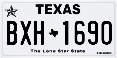 TX license plate BXH1690