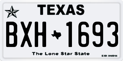 TX license plate BXH1693