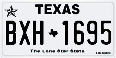 TX license plate BXH1695