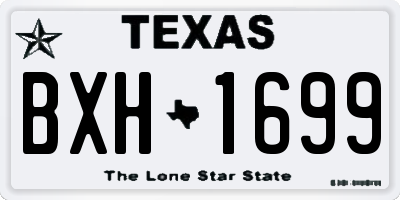 TX license plate BXH1699