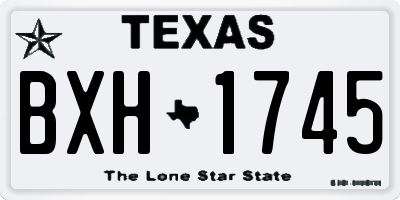 TX license plate BXH1745