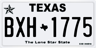 TX license plate BXH1775