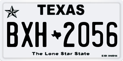 TX license plate BXH2056