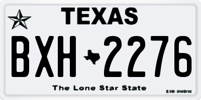TX license plate BXH2276