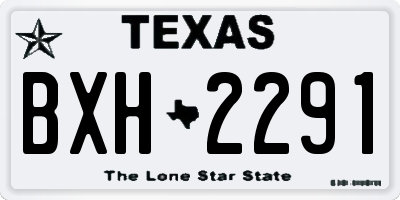 TX license plate BXH2291