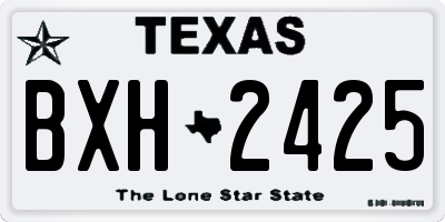 TX license plate BXH2425