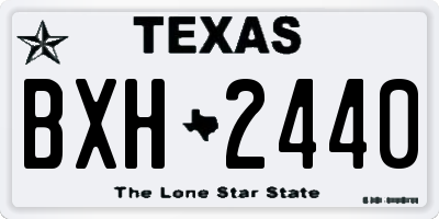TX license plate BXH2440