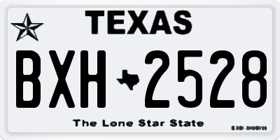 TX license plate BXH2528