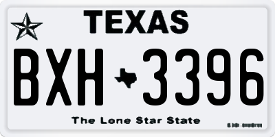 TX license plate BXH3396