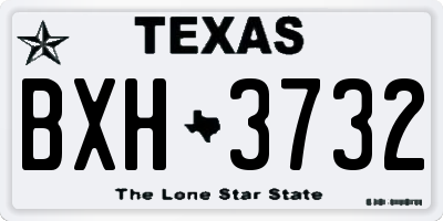 TX license plate BXH3732