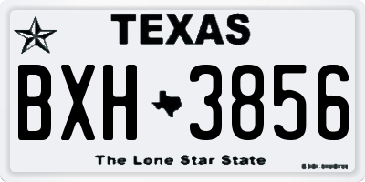 TX license plate BXH3856