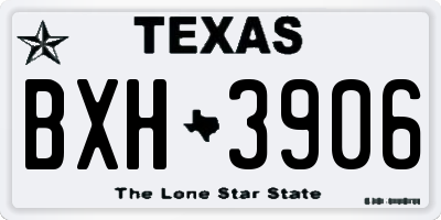 TX license plate BXH3906