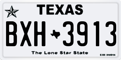 TX license plate BXH3913