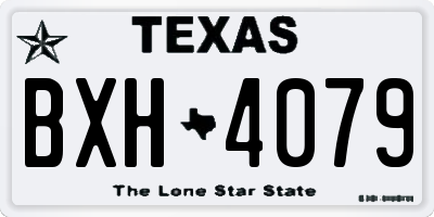 TX license plate BXH4079