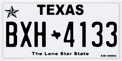 TX license plate BXH4133