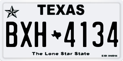 TX license plate BXH4134
