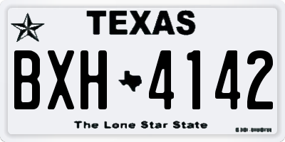 TX license plate BXH4142