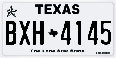 TX license plate BXH4145