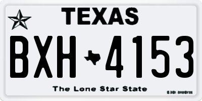 TX license plate BXH4153