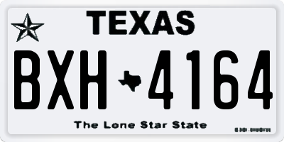 TX license plate BXH4164