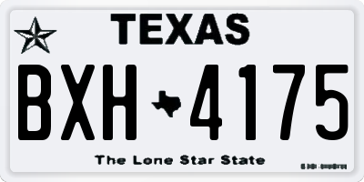 TX license plate BXH4175