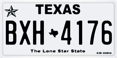 TX license plate BXH4176