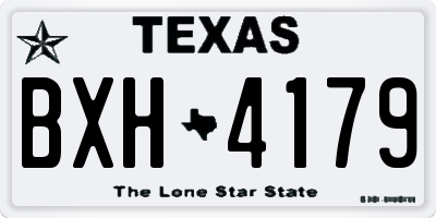 TX license plate BXH4179