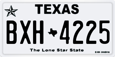 TX license plate BXH4225
