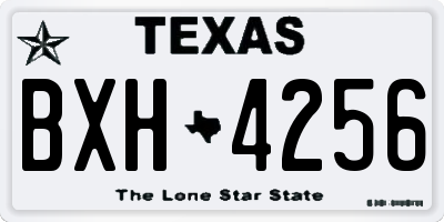 TX license plate BXH4256
