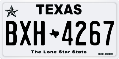 TX license plate BXH4267
