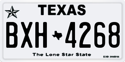TX license plate BXH4268
