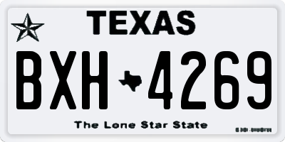 TX license plate BXH4269