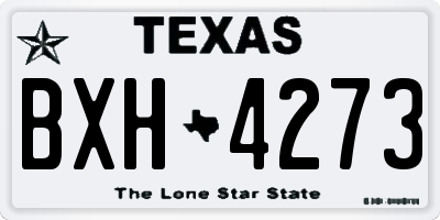 TX license plate BXH4273