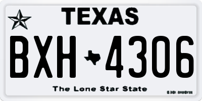 TX license plate BXH4306
