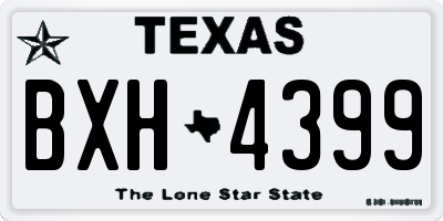 TX license plate BXH4399