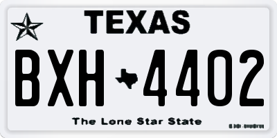 TX license plate BXH4402