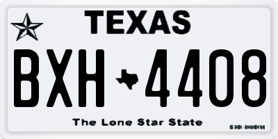 TX license plate BXH4408
