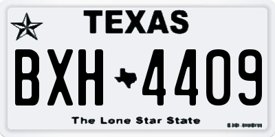 TX license plate BXH4409