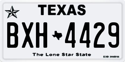 TX license plate BXH4429