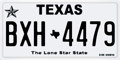 TX license plate BXH4479