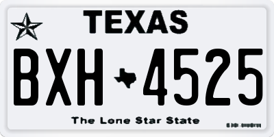 TX license plate BXH4525