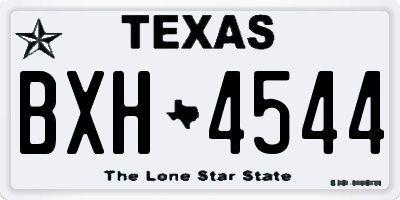 TX license plate BXH4544