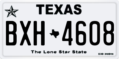 TX license plate BXH4608