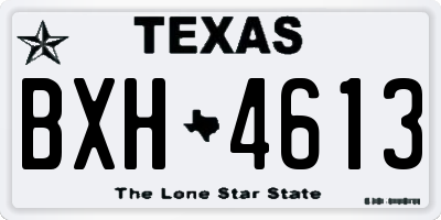 TX license plate BXH4613