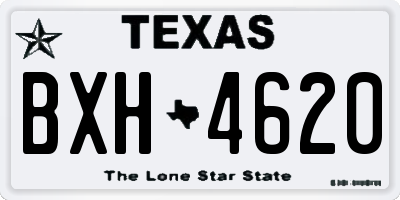 TX license plate BXH4620