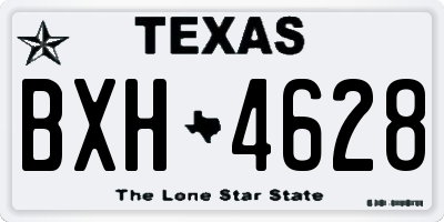TX license plate BXH4628