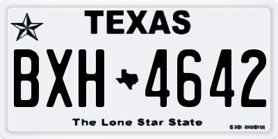 TX license plate BXH4642